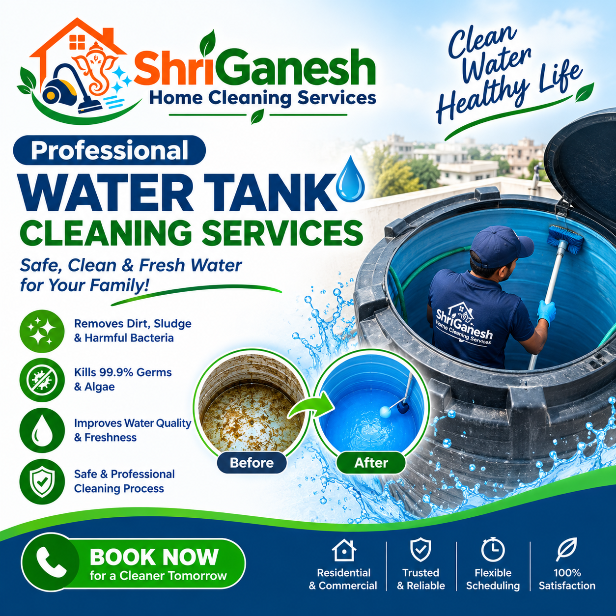 Water Tank Cleaning Services Sambhajinagar